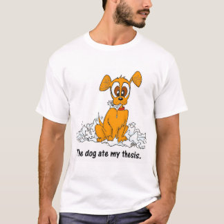 de hond heeft mijn proefschrift opgegeten t-shirt