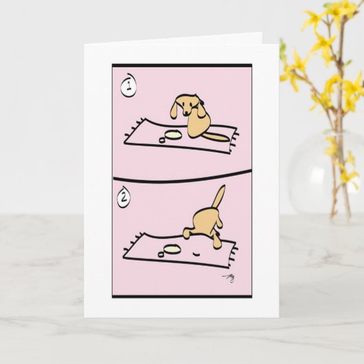 De hond heeft spijt! kaart (Gele Bloem)