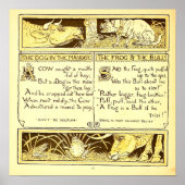 De hond in de kribbe Walter Crane Poster (Voorkant)