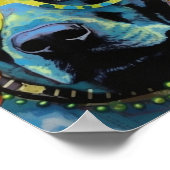 De Hond in Stippenbril Poster (Hoek)