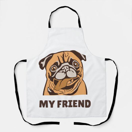 De Hond is Mijn Vriend Schort (Voorkant)