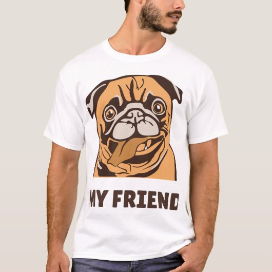 De hond is mijn vriend t-shirt (Voorkant)