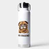De Hond is Mijn Vriend Waterfles (Voorkant)