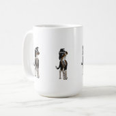 De hond is verward koffiemok (Voorkant links)