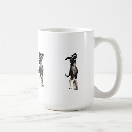 De hond is verward koffiemok (Rechts)