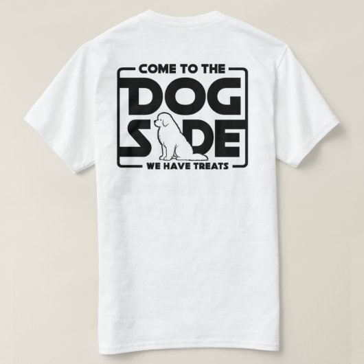 De Hond Kijkant (Zwart logo) T-shirt (Design achterkant)