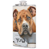 De hond mist je fles heupfles (Links)