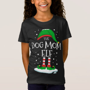 De Hond Moeder Elf Kerstmis Familie Matching Xmas T-shirt