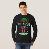 De Hond Moeder Elf Kerstmis Familie Matching Xmas T-shirt (Voorkant volledig)