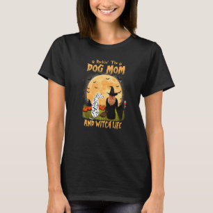 De hond-moeder en heks-leven Dalmatian Hallo T-shirt