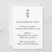 De hond Ridt een bike. Kaart (Achterkant)