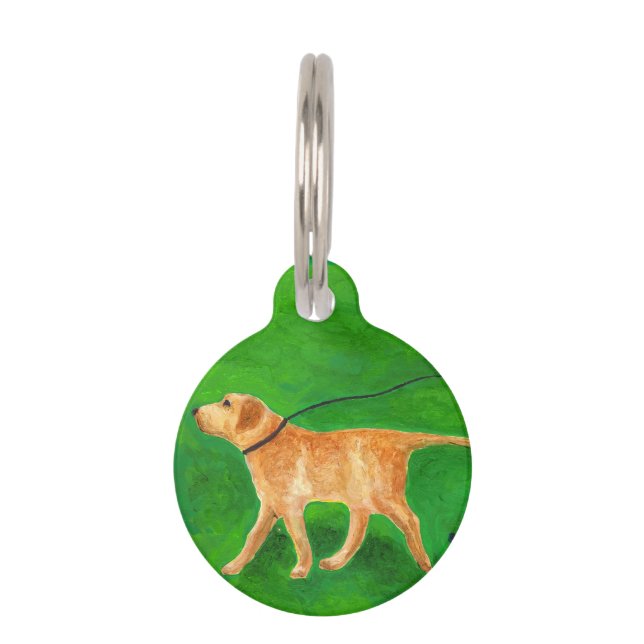 De hond uitlaten huisdierpenning (Voorkant)