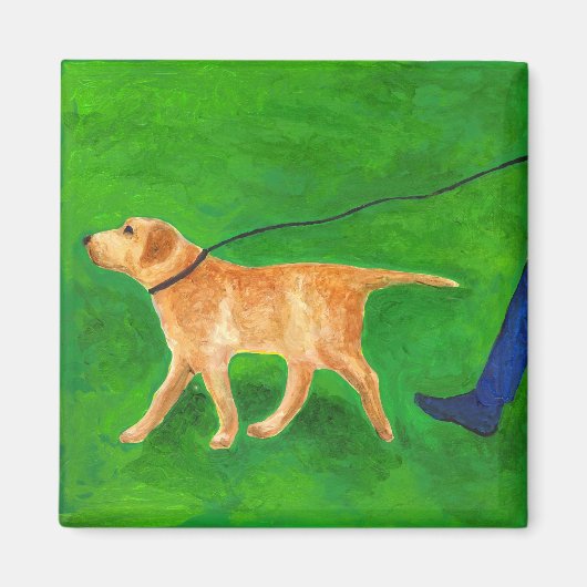 De hond uitlaten magneet (Voorkant)