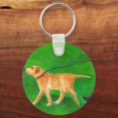 De hond uitlaten sleutelhanger (Voorkant)