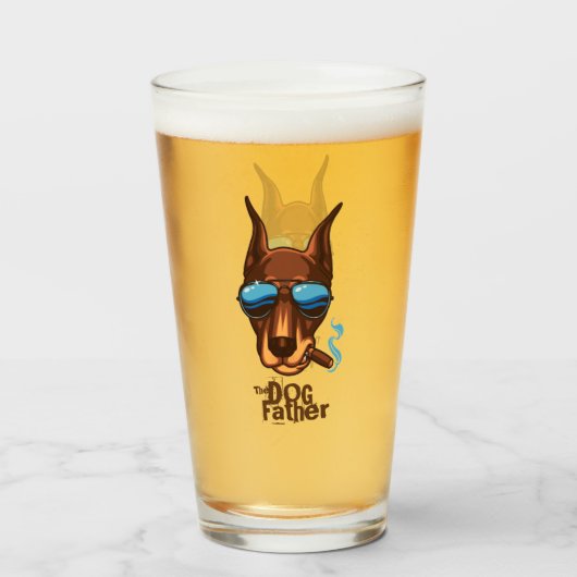 De hond vader glas (Voorkant gevuld)