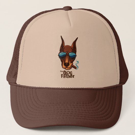 De hond vader trucker pet (Voorkant)