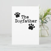 De hond vader vader Mannen Funny Vaderdag Gift Kaart (Staand voorkant)