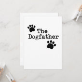 De hond vader vader Mannen Funny Vaderdag Gift Kaart (Voorkant / Achterkant in situ)