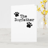De hond vader vader Mannen Funny Vaderdag Gift Kaart (Gele Bloem)