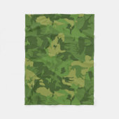 De hond van Cammo Fleece Deken (Voorkant)