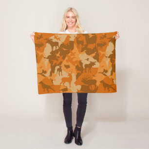 De hond van Cammo Fleece Deken