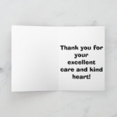 De Hond van Chihuahua bij de Veterinaire Kliniek, Bedankkaart (Binnen)