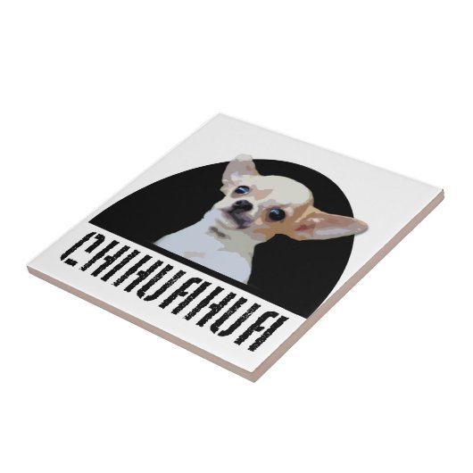 De Hond van Chihuahua Tegeltje (Zijkant)