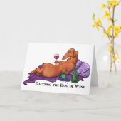 De Hond van Dacchus van Wijn Kaart (Gele Bloem)