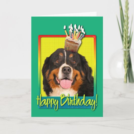 De Hond van de Berg Cupcake - Bernese van de Kaart (Voorkant)