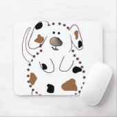 De Hond van de cartoon Muismat (Met muis)