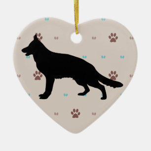 De Hond van de Duitse herder Keramisch Ornament