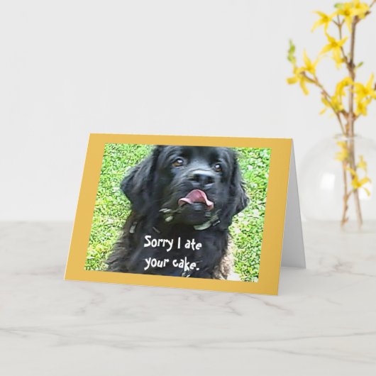 De Hond van de groet ~ Newfoundland van de Kaart (Gele Bloem)