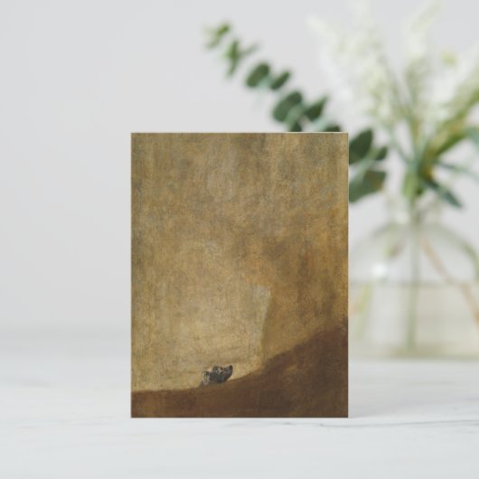 De hond van Francisco Goya Briefkaart (Staand voorkant)