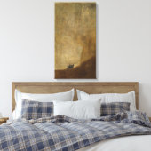 De hond van Francisco Goya Canvas Afdruk (Insitu (Slaapkamer))
