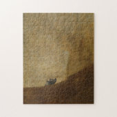 De hond van Francisco Goya Puzzle Legpuzzel (Verticaal)