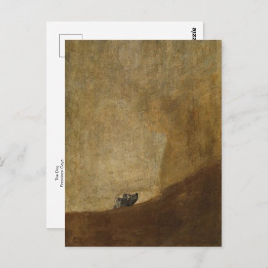 De hond van het Francisco Goya Briefkaart (Voorkant / Achterkant)