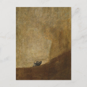 De hond van het Francisco Goya Briefkaart