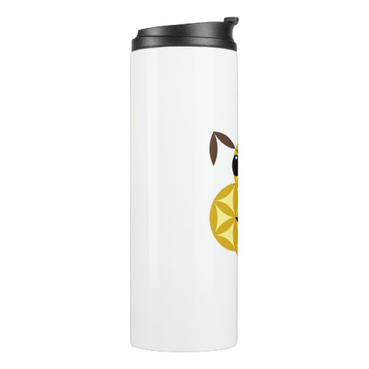 De hond van het leven, 01 - heilige dieren thermosbeker (Gedraaid links)