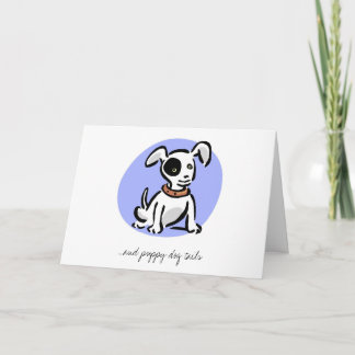 De Hond van het puppy dankt u Bedankkaart