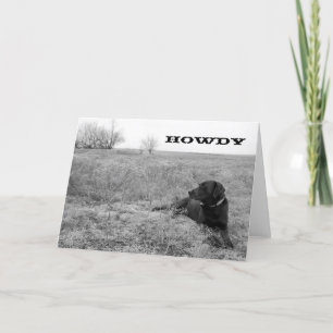 De Hond van Howdy in het Wenskaart van het Gebied Kaart