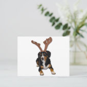 De Hond van Kerstmis van Entlebucher Feestdagenkaart (Staand voorkant)