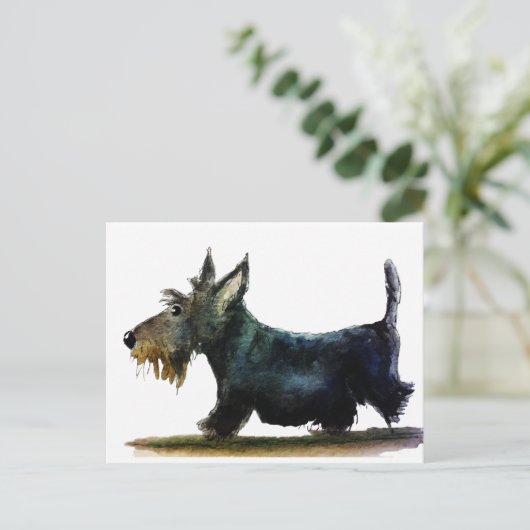 De Hond van Scottie Briefkaart (Staand voorkant)
