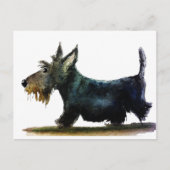 De Hond van Scottie Briefkaart (Voorkant)