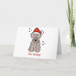 De Hond van Sharpei van Kerstmis Feestdagen Kaart