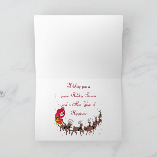 De Hond van Shih Tzu van Kerstmis Feestdagen Kaart (Binnen)