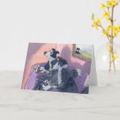 De Hond Videogamers, de KAART van border collie (Gele Bloem)