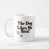 De hond vindt me het best koffiemok (Links)