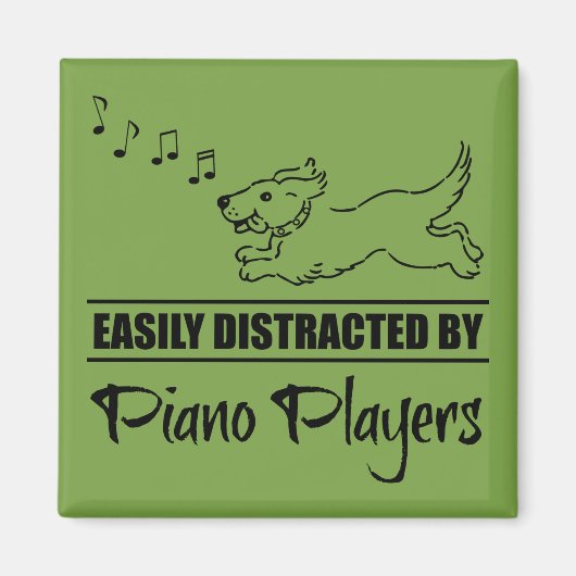 De hond wordt gemakkelijk verstoord door pianospel magneet (Voorkant)