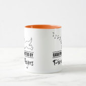 De hond wordt gemakkelijk verstoord door pianospel mok (Midden)