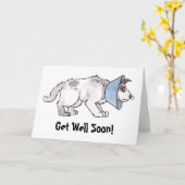 De hond "wordt spoedig" goed Kaart (Gele Bloem)